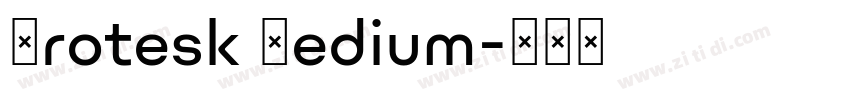 Grotesk Medium字体转换